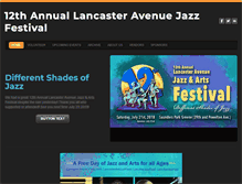Tablet Screenshot of lancasteravejazzfest.com